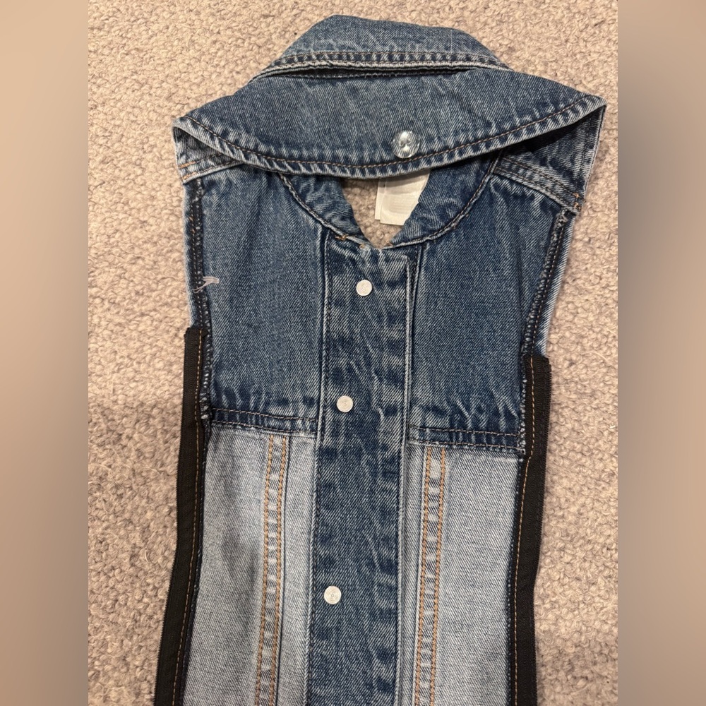 Veronica Beard Slate Denim Dickey in denim blue - Picture 8 of 9